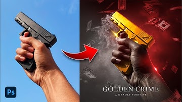 Photoshop Manipulation Tutorial - Golden Crime Poster Design