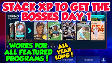 BEST WAY TO STACK XP FOR FEATURED PROGRAMS IN MLB THE SHOW 22 DIAMOND DYNASTY! MONITOR LIGHT