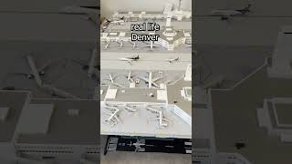 MY Denver International Airport in 1:400 scale ✈️ #modelairport #airport #airplane #denverairport