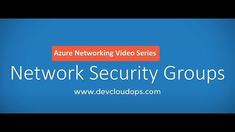 Azure Networking - Network Security Groups - ENGLISH