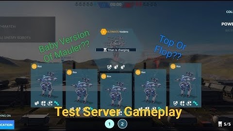 War Robots: But New Robot Rex Is Unplayable | Test Server Gameplay 