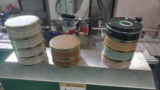 Zinnband Um Maschine Keksflasche Klebebandversiegelungsmaschine