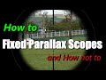 Fixed parallax scopes how to use