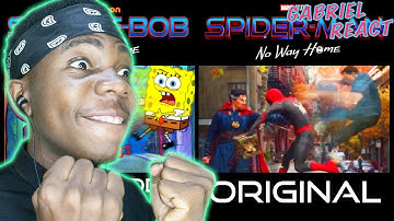 SPIDER-MAN: NO WAY HOME and SPONGEBOB Parody Side-By-Side comparison - REAGINDO AO @JChaseFilms