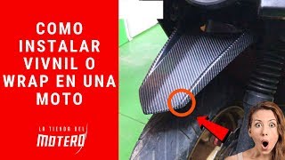 COMO APLICAR VINIL O WRAP SOBRE LA MOTO PARA QUE SE VEA MAS HERMOSA !!! 😎  - YouTube