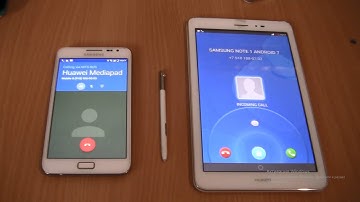 Incoming &Outgoing call at the Same Time Samsung Note 1 Android 7 Stylus+Huawei mediaPad