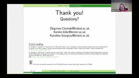 LLVM-CTH Workshop @ ISC 2020: Q&A Session Zbigniew Chamski