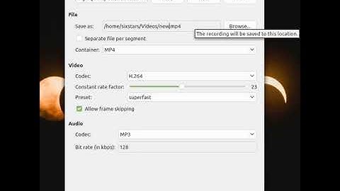 Simple screen recorder error solve setting 2020