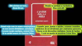 Video thumbnail of "Ubi cáritas (''Donde la caridad'') - Canto gregoriano - Canto de Semana Santa - (Versión 1)."