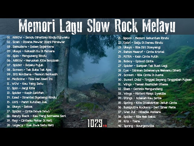 40 Lagu Jiwang Malaysia 90an Mengamit Kenangan - Lagu Slow Rock Malaysia 90an Terbaik@apollofm356 class=