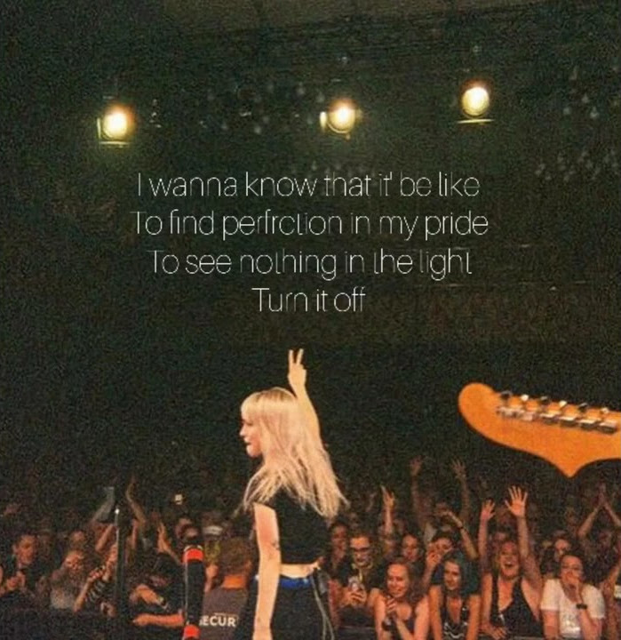 Paramore - TURN IT OFF  acoustic Status Wa