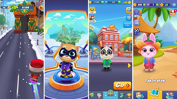 Talking Tom Gold Run,Talking Tom Hero Dash,Pet Runner,Running Pet (Android/iOS) Gameplay