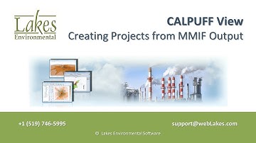 CALPUFF View Creating Projects from MMIF Output