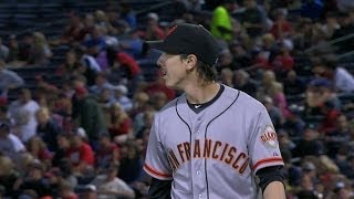 SF@ATL: Lincecum holds Braves to one run over six