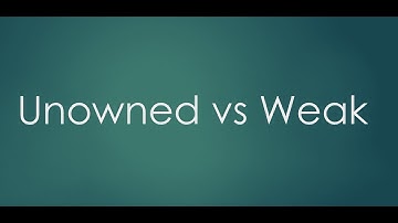 weak vs unowned self in swift