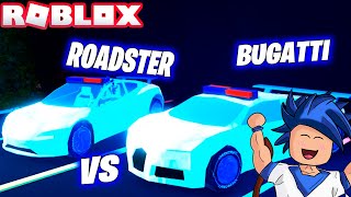 Roadster Vs Bugatti Con Una Moto Loca En Roblox