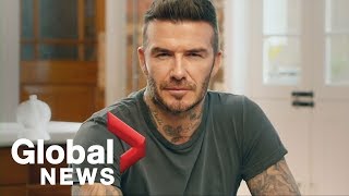 David beckham 'speaks' nine languages in call to end malaria