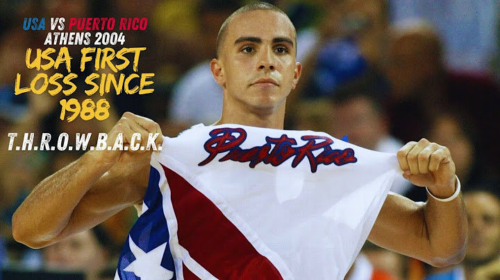 The 2004 Upset in Athens:  Puerto Rico vs Team USA