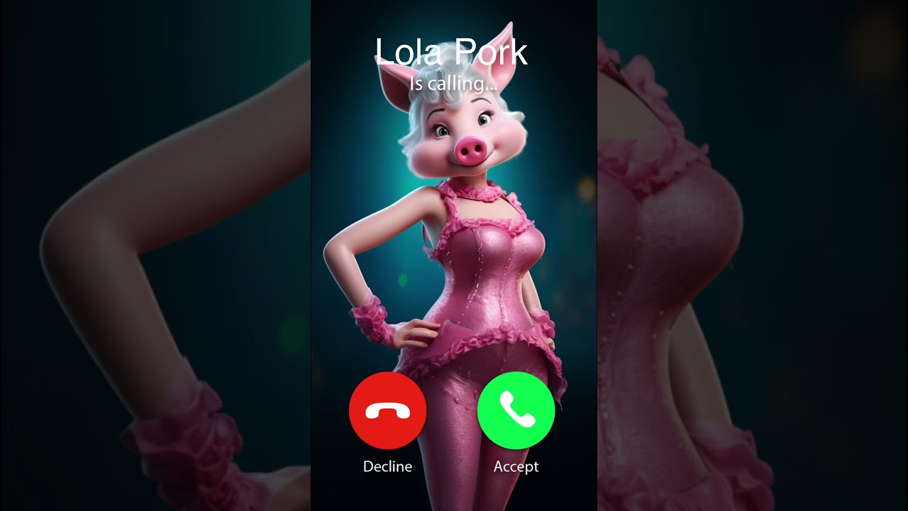 Lola Pork is Calling Pixar Version! 🐷 