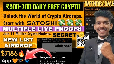 satoshi new update लाखों से शुरू नया Airdrop| crypto mining app withdrawal | Oex Core BTC news today