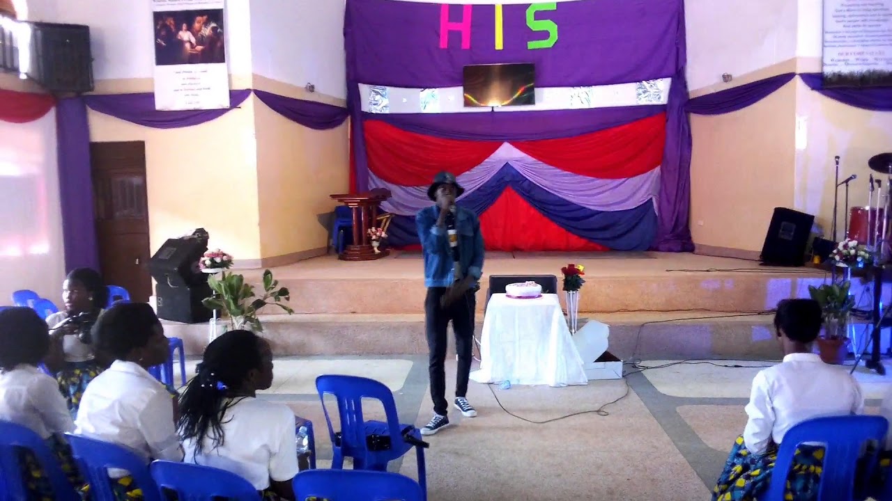 Tim Kash of Break Out Uganda performing his hit gospel single Blending.