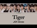 JO1(제이오원) - Tiger 파트별 가사 パート割 [Color Coded Lyrics_KOR/JPN]