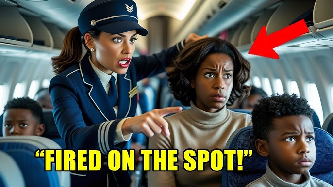 Flight Attendant Yells at Black Child, 10 Minutes Later She's Fired in Front of Everyone! - YouTube
