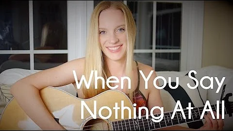 Alison Krauss - When You Say Nothing At All - Acoustic Guitar Cover