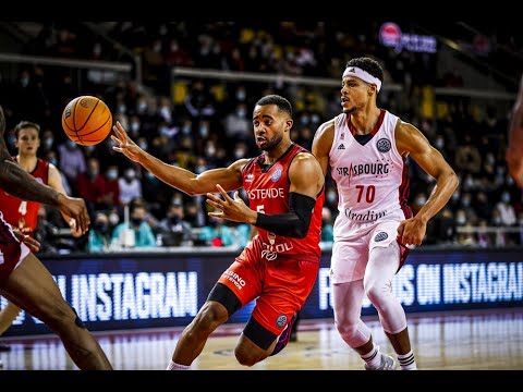 Phil Booth (FILOU Oostende) BCL 2021-22 RS Round 10 Highlights vs SIG Strasbourg - 21.12.2021