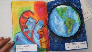 How Can Art Change the World? | My SKETCHBOOK PROJECT flip through
