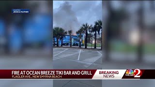 Tiki bar goes up in flames in New Smyrna Beach