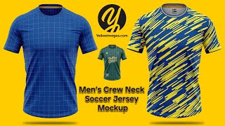 Yellow Images Mockup | Soccer Jersey | How To Use Soccer Jersey Mockup