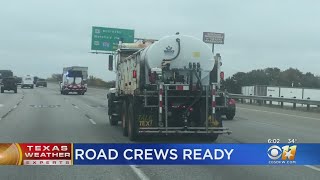 TxDOT Crews Pretreat Roads Ahead Of Freezing Temperatures