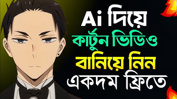কিভাবে Ai দিয়ে কার্টুন ভিডিও বানানো যায় | Make cartoon video with AI for free |