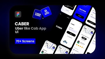 Caber- Uber like App UI Design on Figma