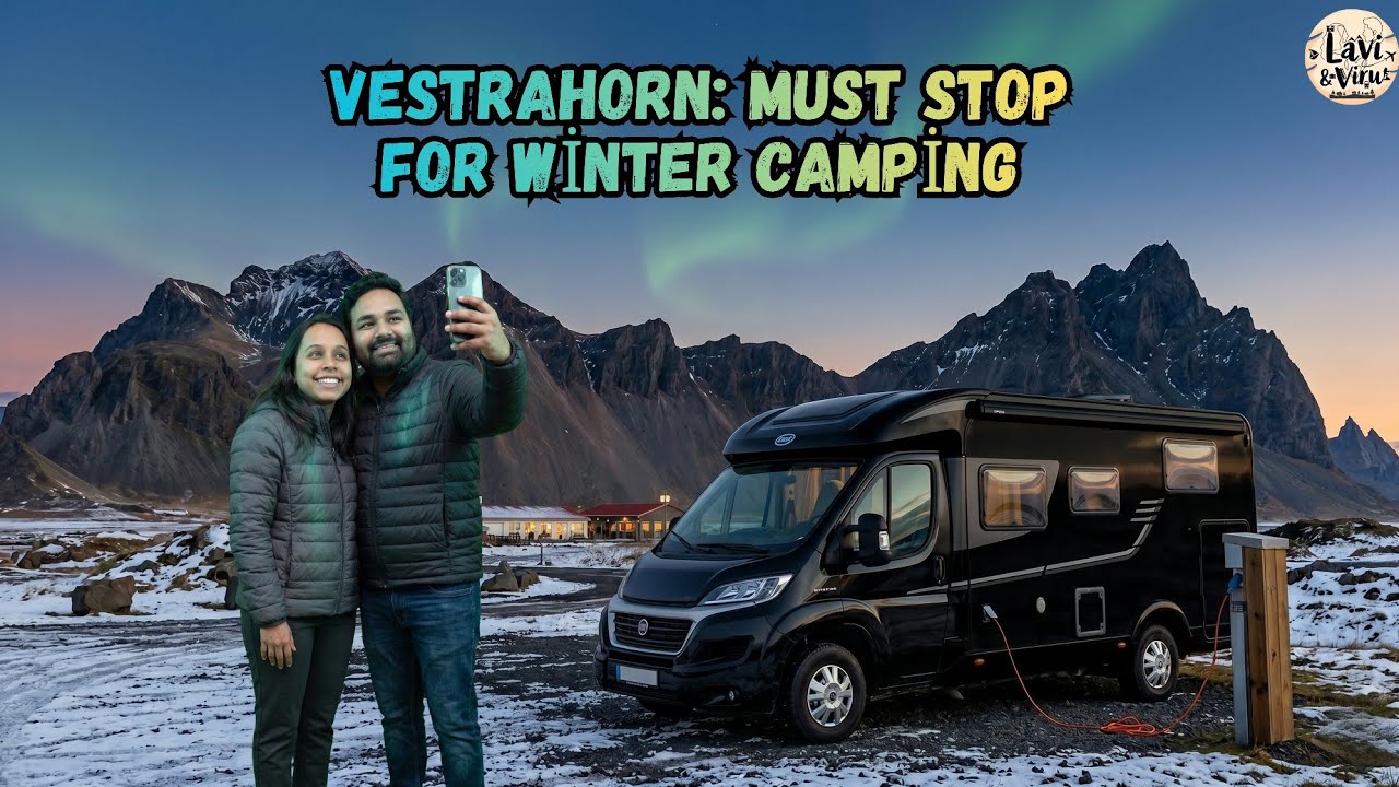 Viking Cafe Vestrahorn Campsite Review | Costs, Facilities & Aurora Views! — Vestrahorn — video poster