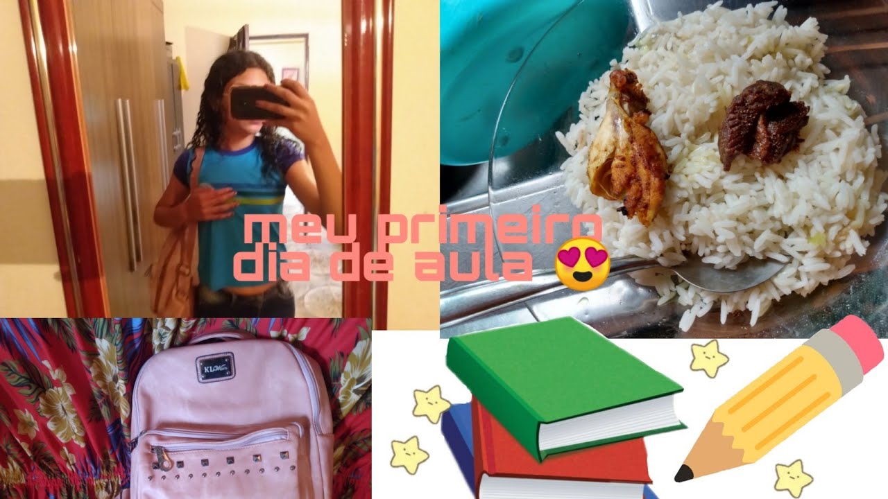 O primeiro dia de aula na educação infantil Meu primeiro dia de aula😍😂😂 - YouTube