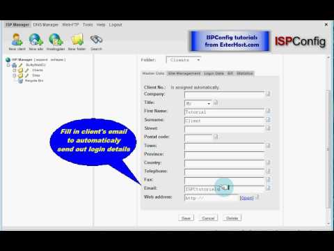 ISPConfig Tutorials: First Steps are explaining how to use ISPConfig Control Panel. This is second step - setting up new client in ISPConfig Control Panel
