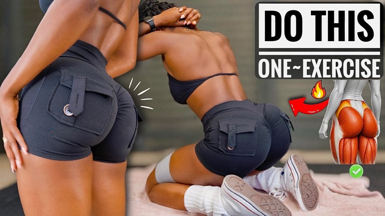 THE ONLY GLUTE EXERCISE YOU NEED FOR A LIFTED BUTT At Home | Floor Glute Focus, No Squats