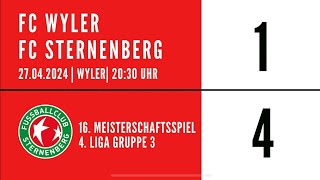Matchhighligts FC Wyler - FC Sternenberg 27.04.2024