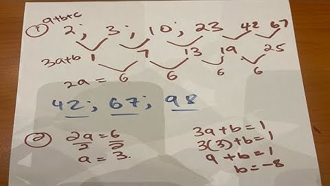 QUADRATIC SEQUENCE GRADE 12