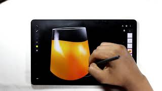 Draw a Realistic Oregon Jusice Glass with infinite painter 🍊 screenshot 5