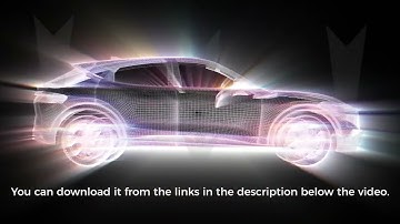 VJ Loop light video. VFX 3d grid car with lights. Car from a 3d Grid. Car wire 3D animation.