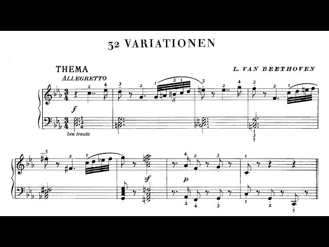 Beethoven - Variations (32) pour piano : O.Mustonen