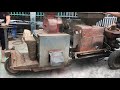 Restoration old mobile rice mill | Restore and reuse a rusty mobile rice mill