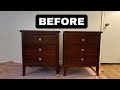 No Primer, No Topcoat - Easy Furniture Makeover | Painting Nightstands For My Sister in LA