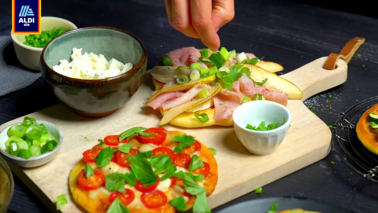 Rezept Pompose Pan Pizza In Vier Verschiedenen Variationen Aldi Sud Youtube