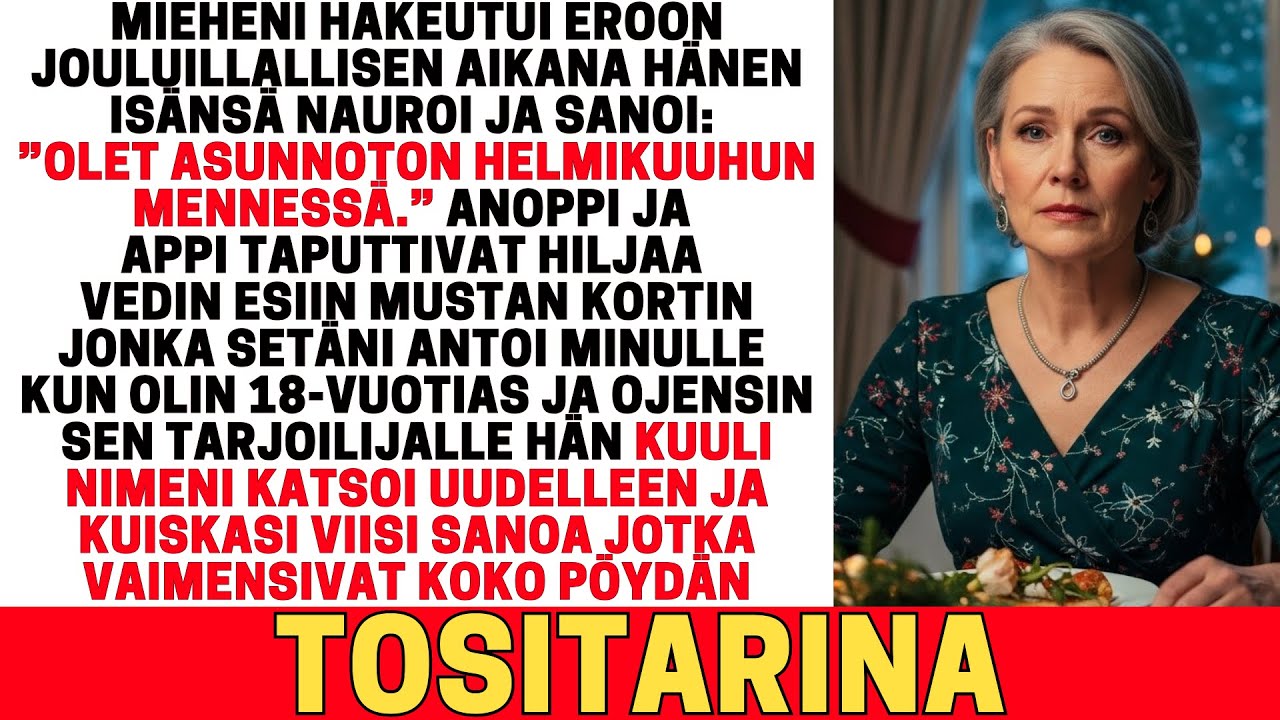 ANOPPI JA APPI NAUROIVAT, KUN MIEHENI EROSI MINUSTA JOULUNA — TARJOILIJA KUULI NIMENI