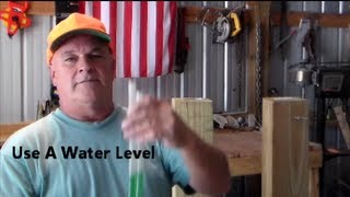 How to use a Water Level - construction tips from Ted