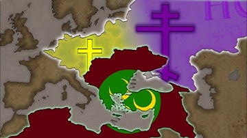 MD Holy League (1684) Vs MD Ottoman Empire  - Hoi4 Timelapse